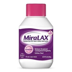 Miralax 2 Pack Laxative Powder Brand New